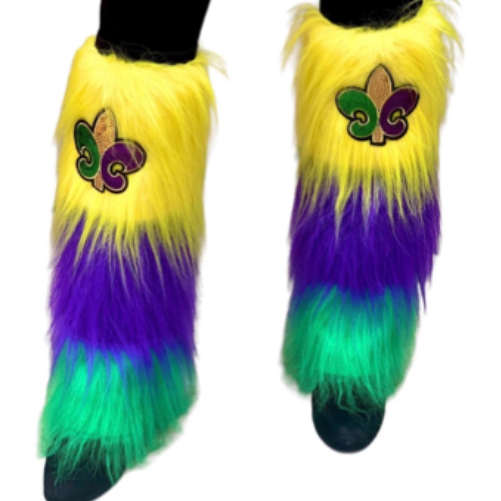 Mardi Gras Legwarmers